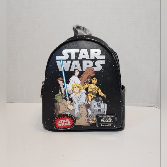 Disney Parks Star Wars Loungefly Glow-In-The-Dark Mini Backpack - NWT - Picture 9 of 9